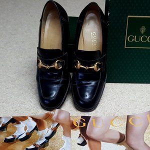 Gucci original leather loafers